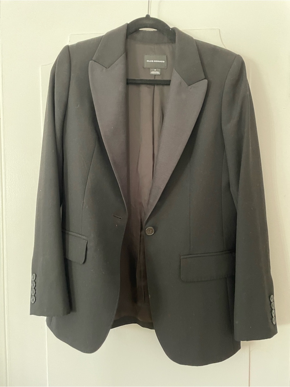 Club Monaco Women's Black Tailored Blazer